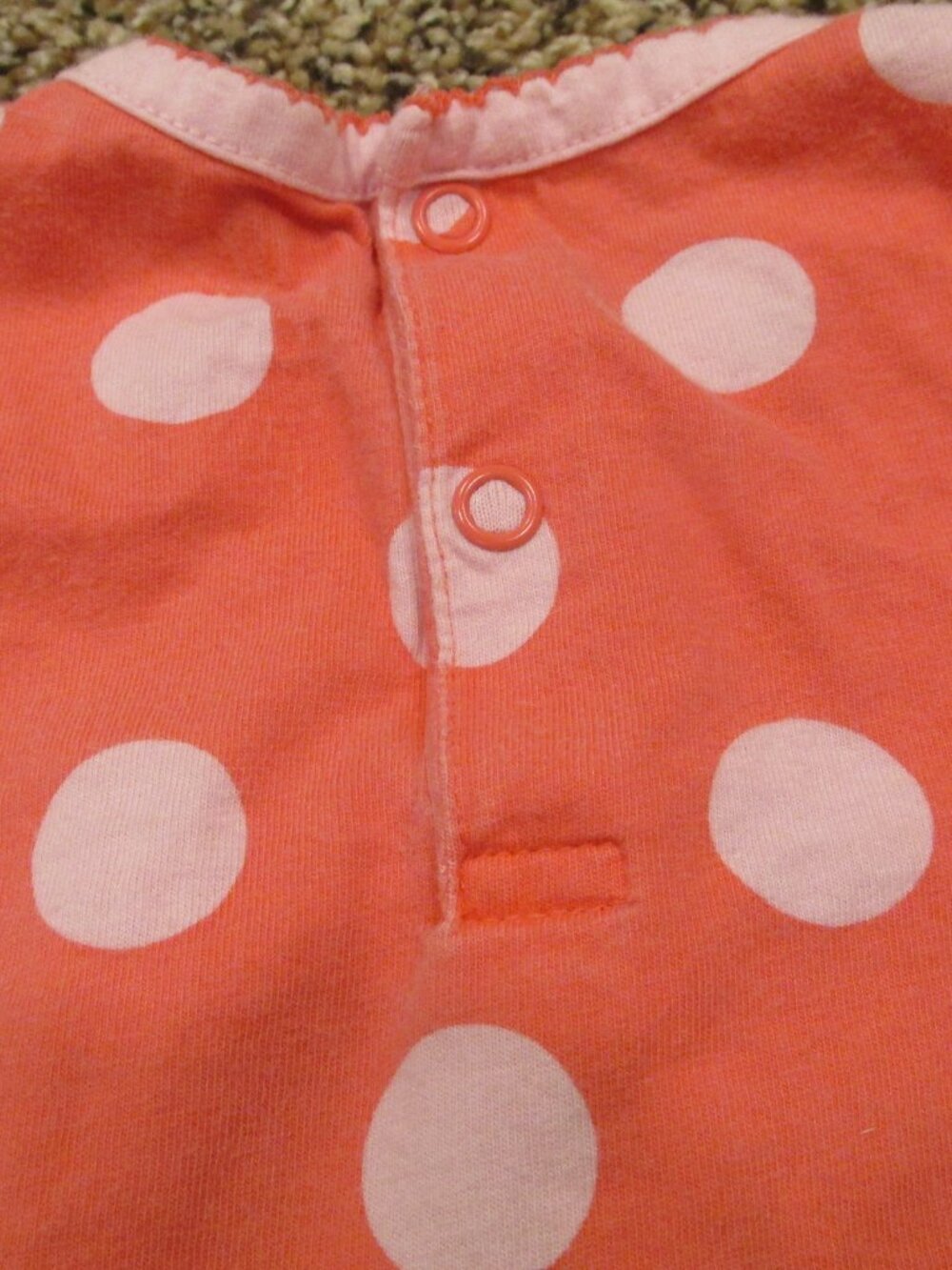 Child of‎ Mine Carters Dress Infant Girls 6-9M Pink Polka Dot Cupcake Cap Sleeve - Picture 5 of 5